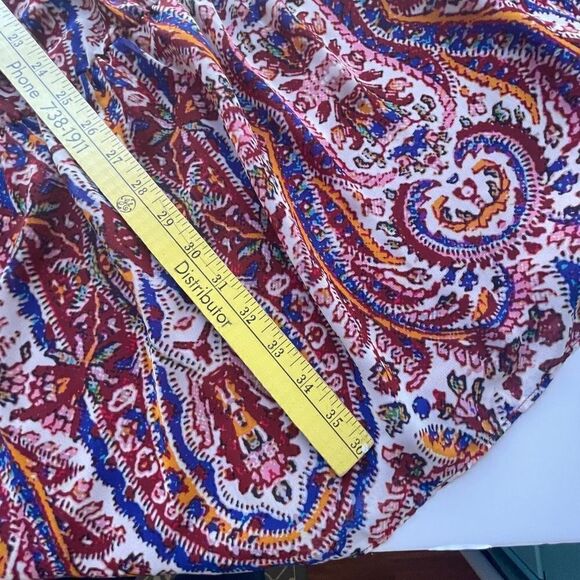 Signature by Sangria, Boho Tiered V-Neck Bell Sleeve Dress, Size 20W - Picture 4 of 10